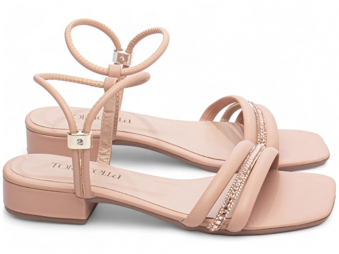 Sandália Feminina Rose com Strass