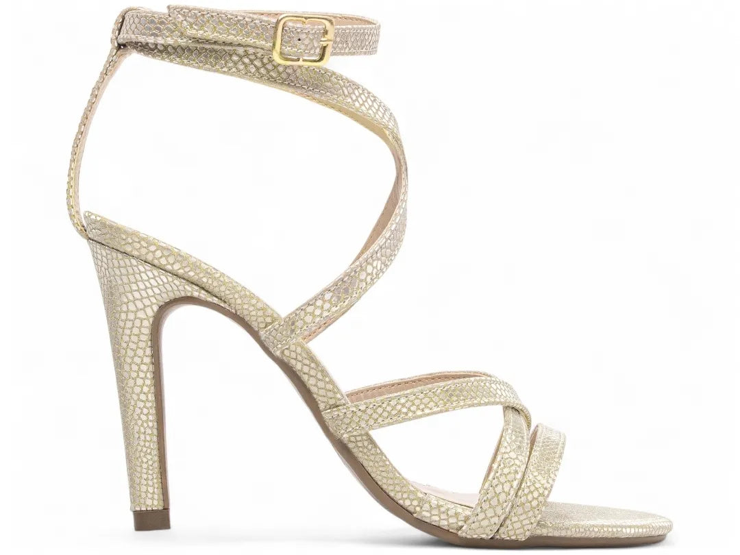Sandália Feminina Ouro Light Metalizada