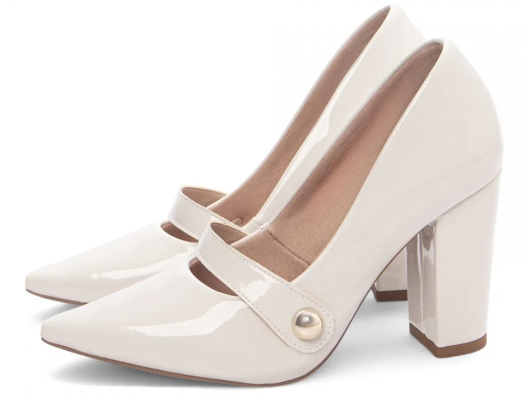 Sapato Scarpin Off White