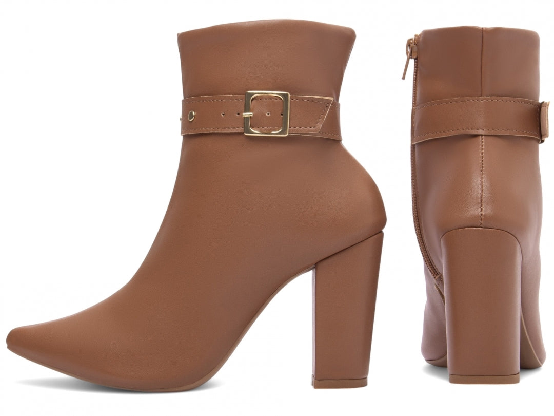 Bota Cano Curto Caramelo