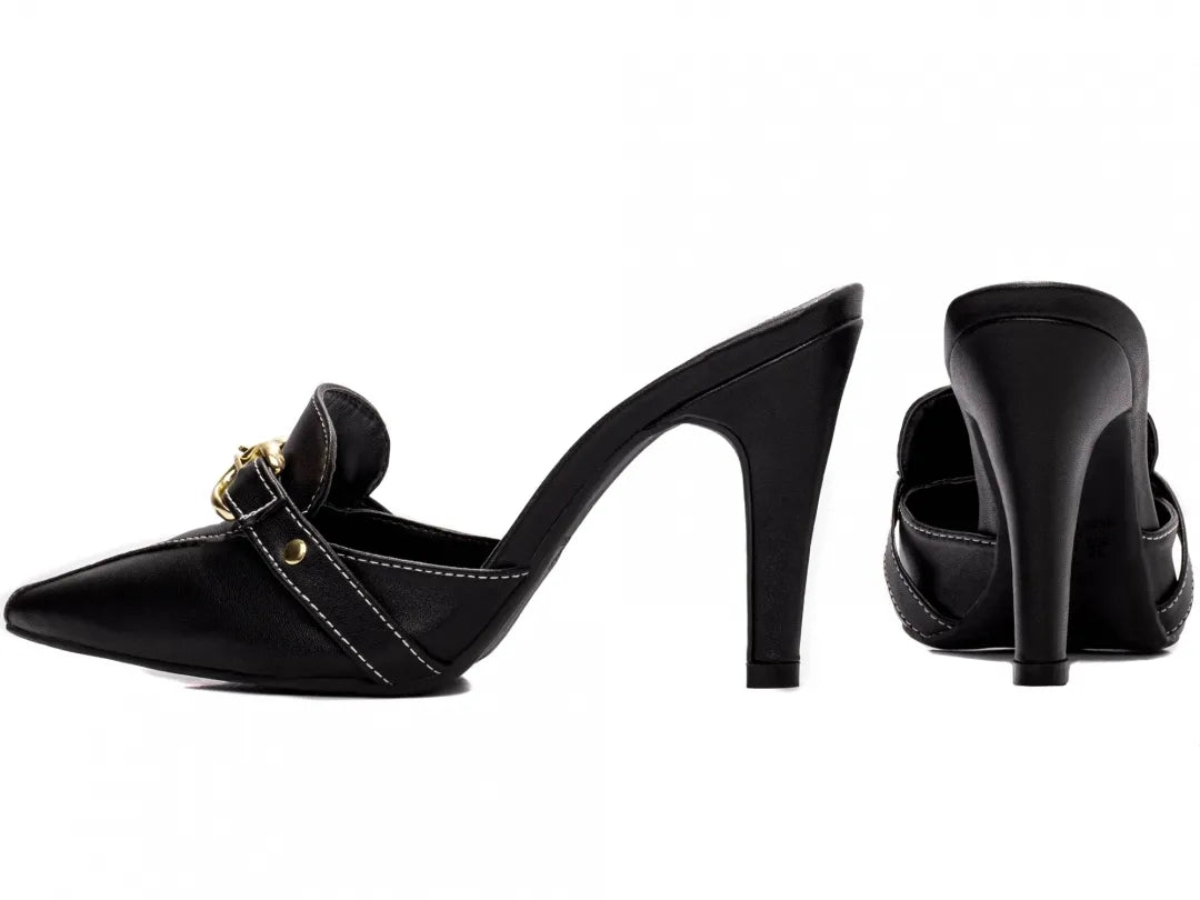 Sapato Scarpin Mule Feminino Preto