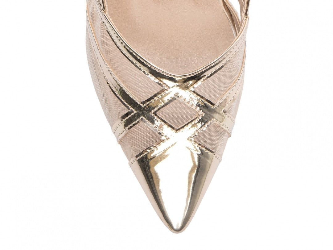 Sapato Scarpin Ouro Light Specchio