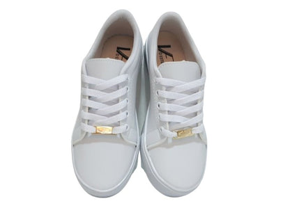 Tênis Feminino Casual Liso Branco