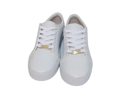 Tênis Feminino Casual Liso Branco