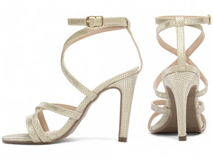 Sandália Feminina Ouro Light Metalizada