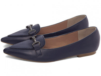 Sapatilha Mocassim Feminina Bico Fino Alongado Azul