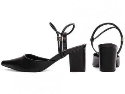 Sapato Scarpin Preto Ajustável