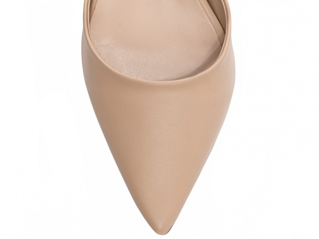 Sapato Scarpin Bege Ajustável