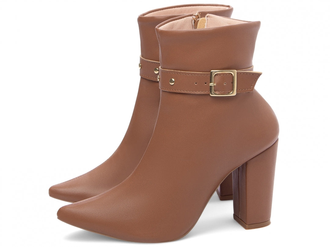 Bota Cano Curto Caramelo
