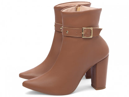 Bota Cano Curto Caramelo