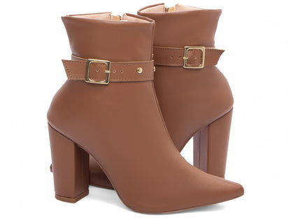Bota Cano Curto Caramelo