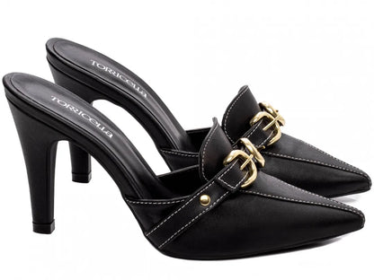 Sapato Scarpin Mule Feminino Preto