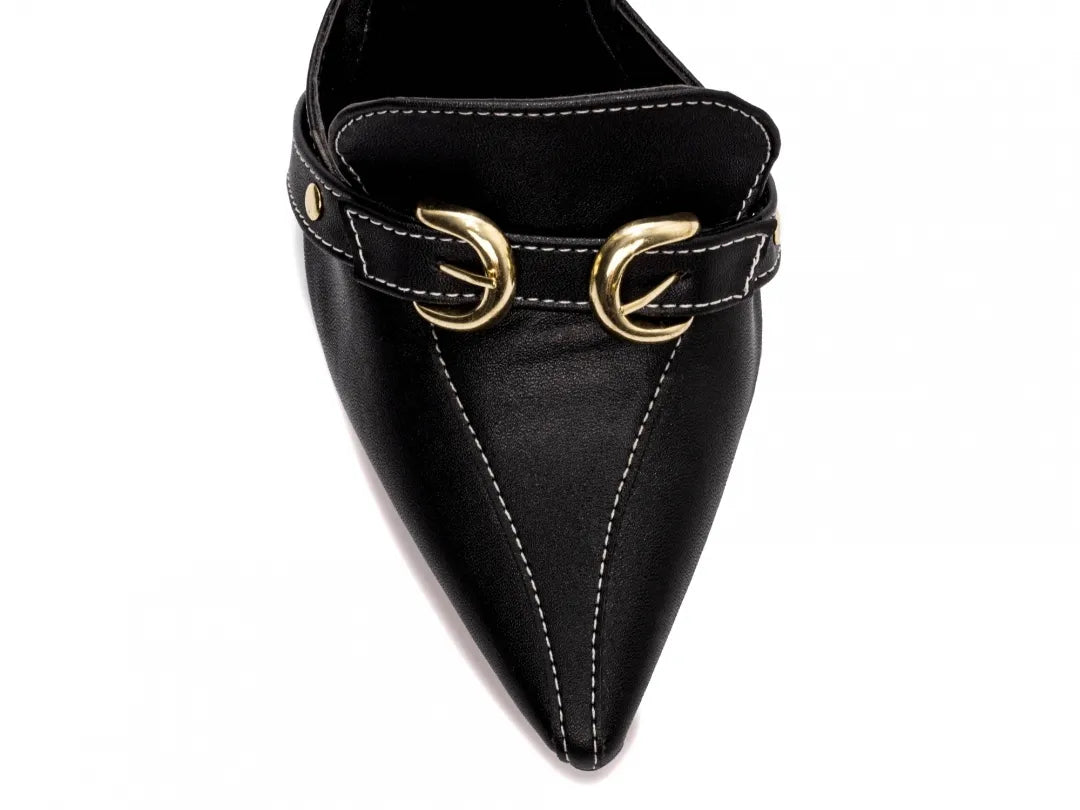 Sapato Scarpin Mule Feminino Preto