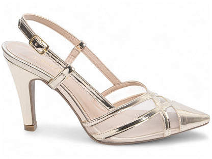 Sapato Scarpin Ouro Light Specchio