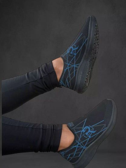 Tênis Esportivo Feminino Preto Azul